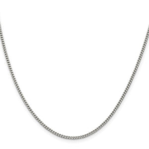 24" Sterling Silver 2mm Figaro Chain