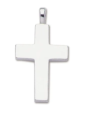 Solid Sterling Silver Large Plain Cross