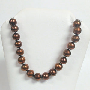14k Freshwater Chocolate Pearl Necklace