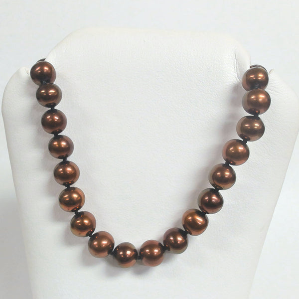 14k Freshwater Chocolate Pearl Necklace