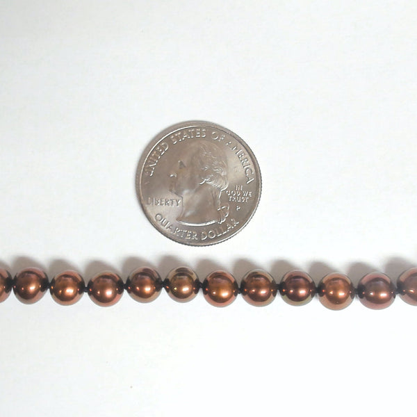 14k Freshwater Chocolate Pearl Necklace