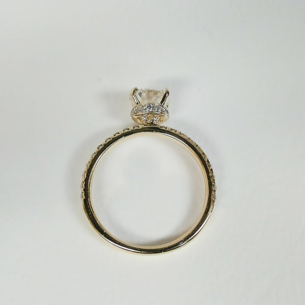 14K 1.09CT Center Diamond Engagement Ring