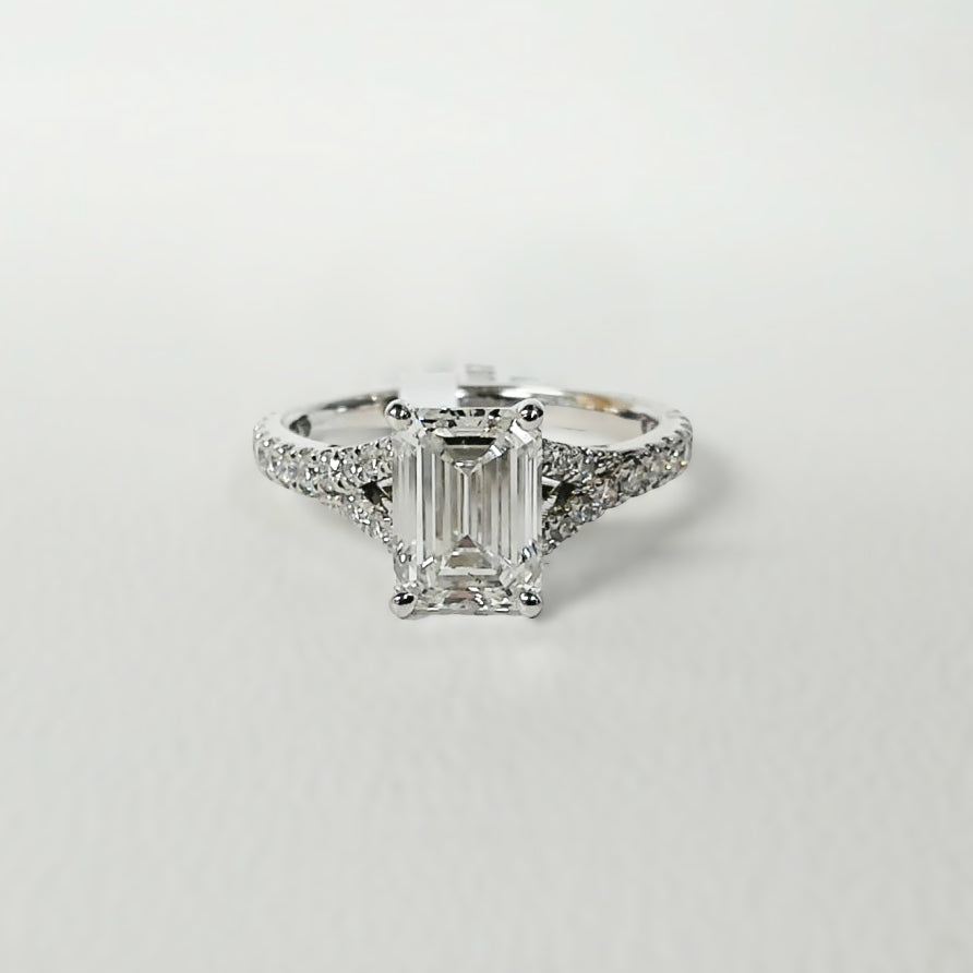 Platinum 2.50TW LAB GROWN Diamond Engagement Ring