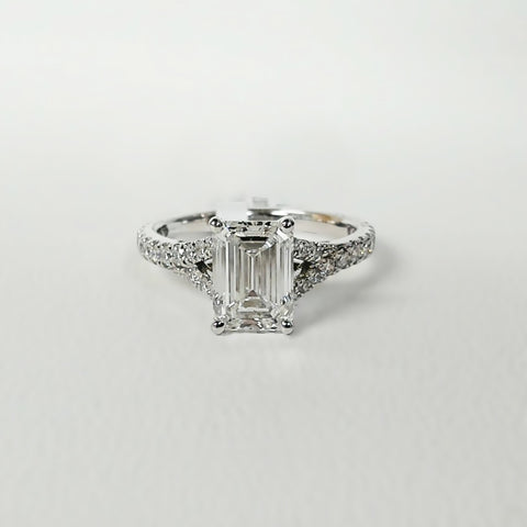 Platinum 2.50TW LAB GROWN Diamond Engagement Ring