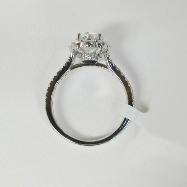 Platinum 2.65TW LAB GROWN Oval-Cut Diamond Engagement Ring