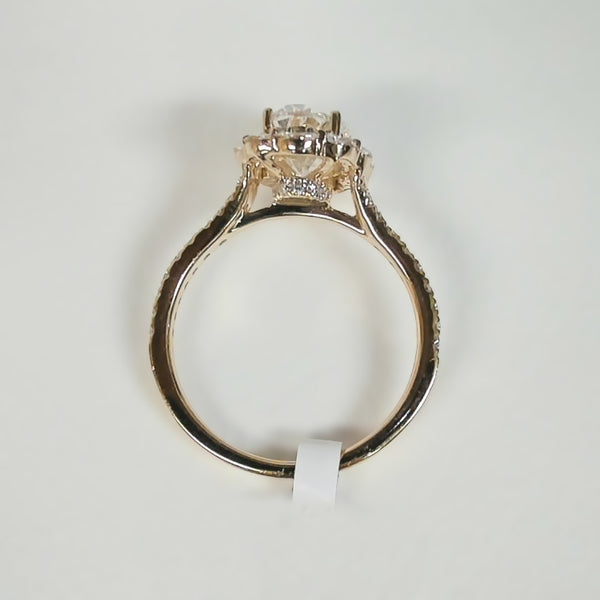 14K 2.65TW LAB GROWN Oval-Cut Diamond Engagement Ring