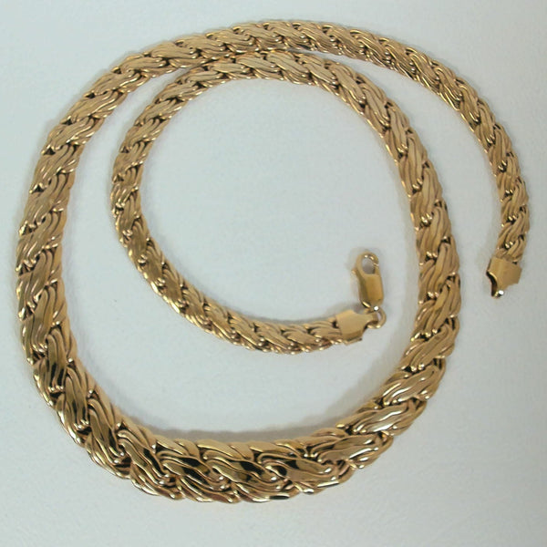 17" 14K Graduated Weave Necklace