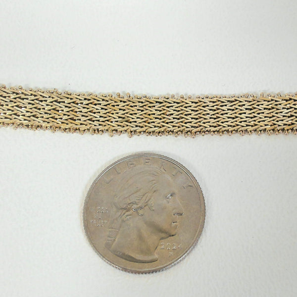 7" 14K 9MM Wide Bracelet