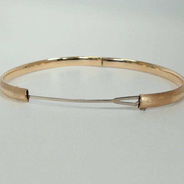 14K Hinged Bangle Bracelet