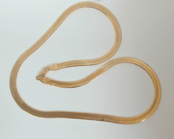 20" 14K 6MM Herringbone Chain