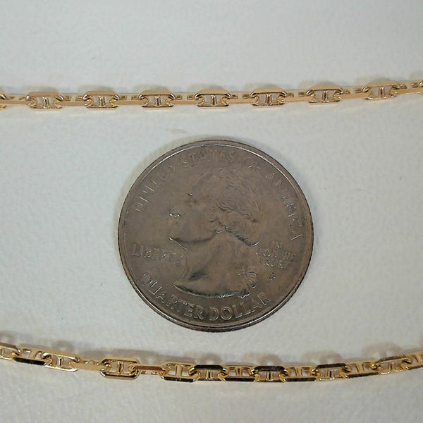 18" 14K Anchor Chain