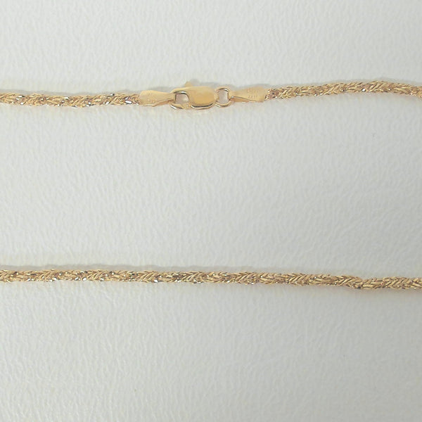 24" 14K Twisted Chain