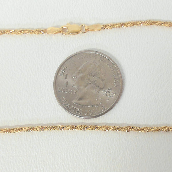 24" 14K Twisted Chain