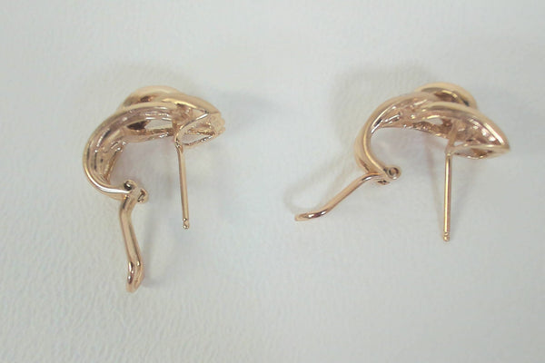 Fashion Diamond Omega-Back Earrings