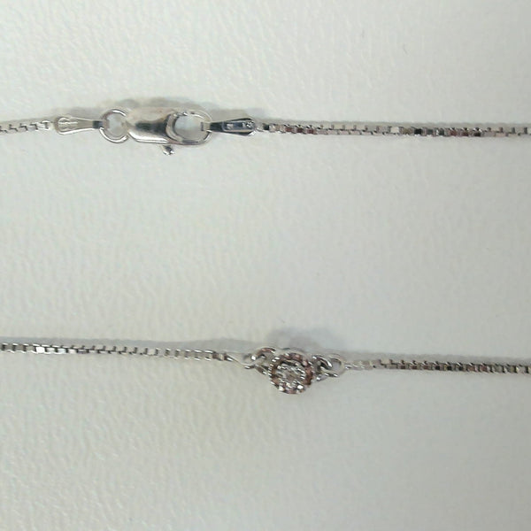 14K Melee Diamond Necklace