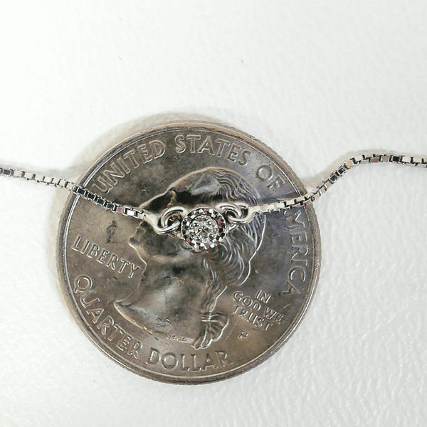 14K Melee Diamond Necklace