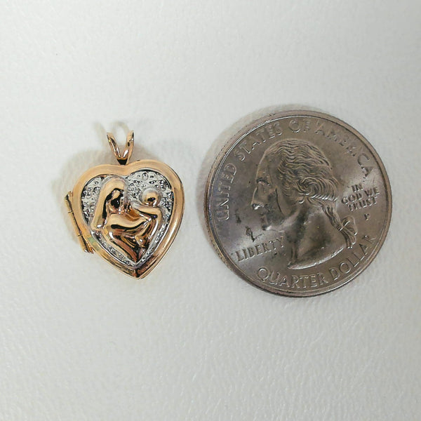 10K Mother & Child Locket