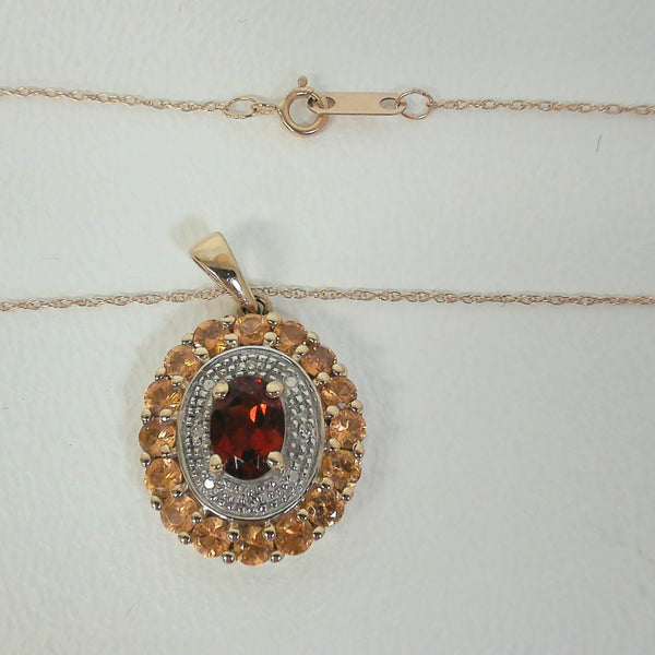 10KYG MADERIA Citrine Necklace