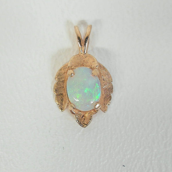 14K Opal Pendant