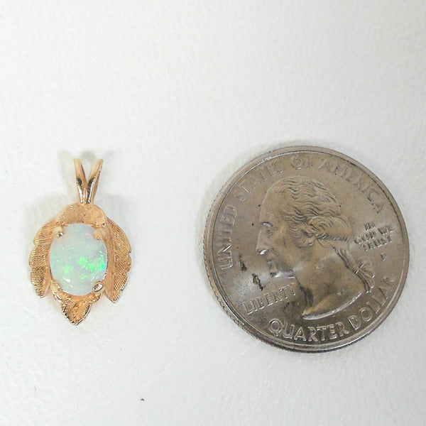 14K Opal Pendant