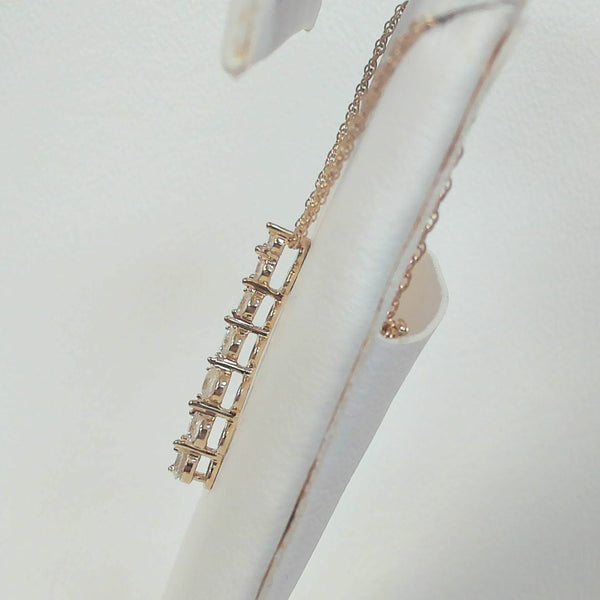 14K 1/2TW Diamond Journey Pendant