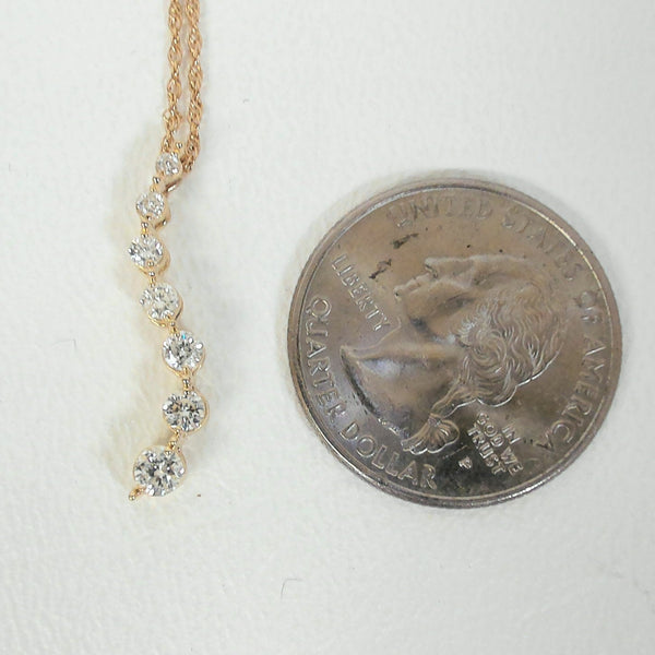 14K 1/2TW Diamond Journey Pendant