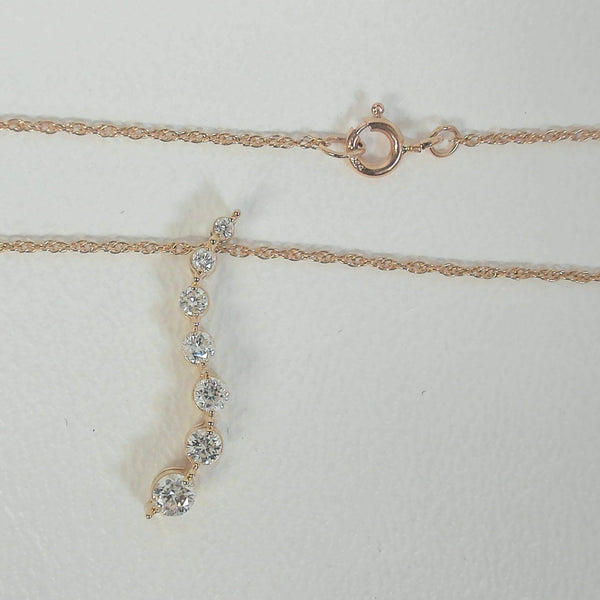 14K 1/2TW Diamond Journey Pendant