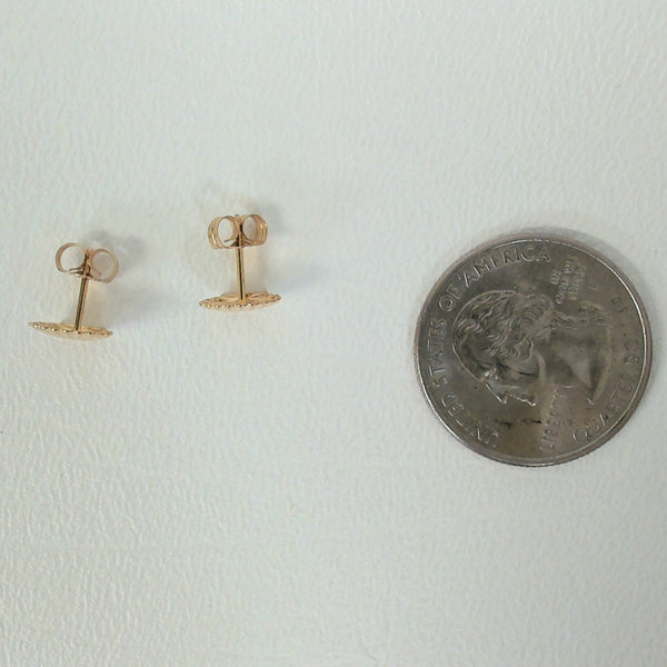 14K Seashell Post Earrings