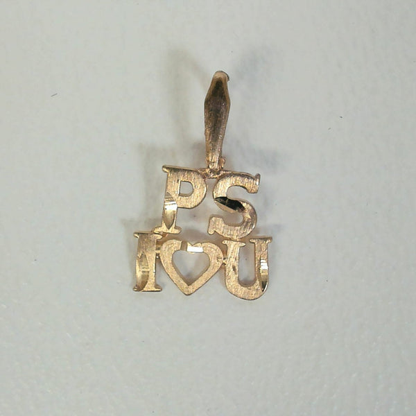 14K "PS I Love You" Charm