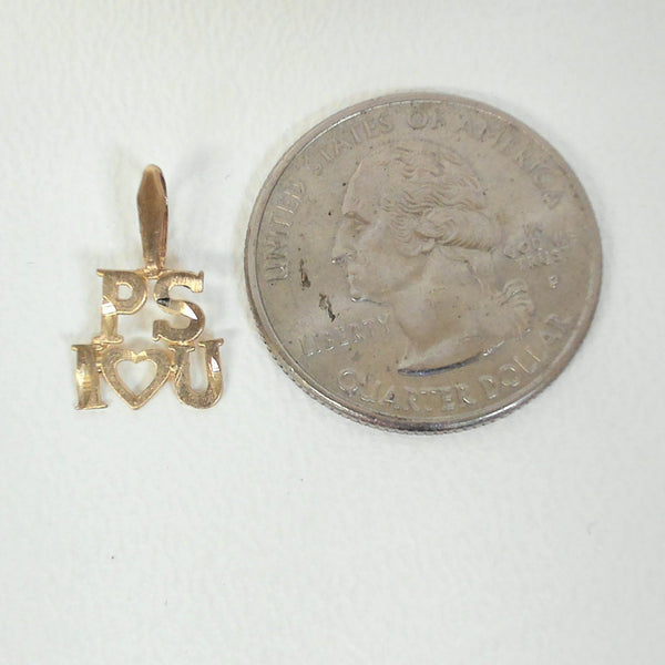 14K "PS I Love You" Charm