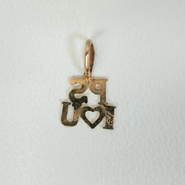 14K "PS I Love You" Charm