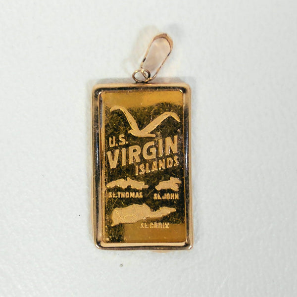 .999 Gold 2.5GR US Virgin Islands Charm