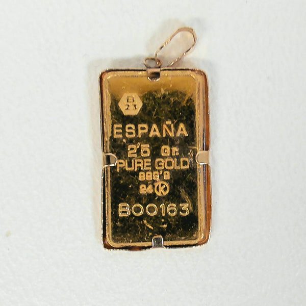 .999 Gold 2.5GR US Virgin Islands Charm