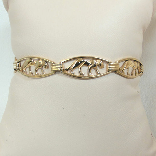 7" 10K Lion Link Bracelet