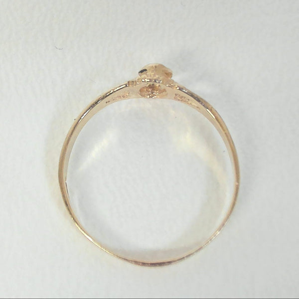 14K Diamond-Cut Ring
