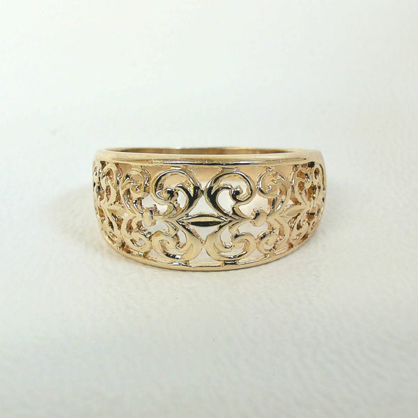 14K Filigree Beverly Hills Gold Ring