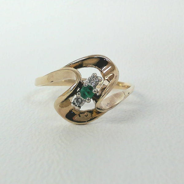 10K Emerald Ring
