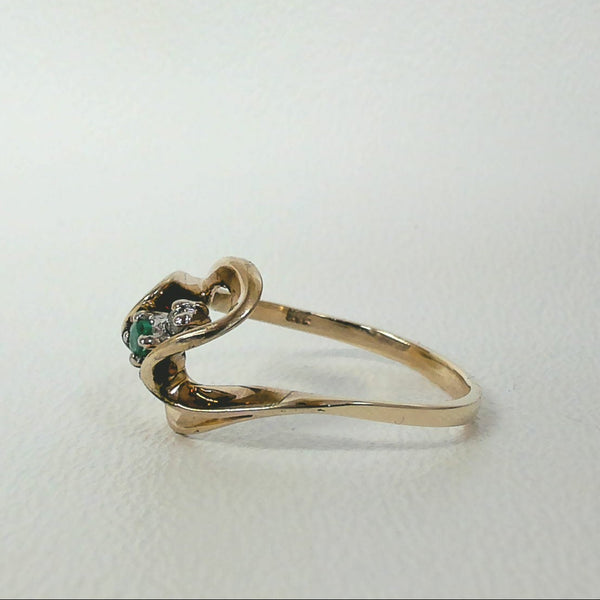 10K Emerald Ring
