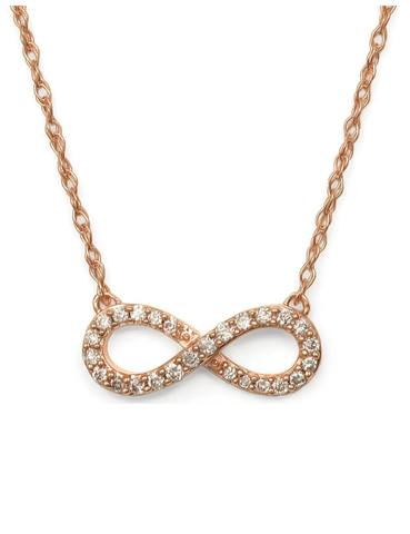 14KRG Infinity Necklace