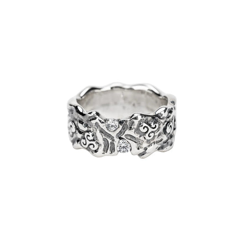 Sterling Rocks 'N Rivers Triskele Ring