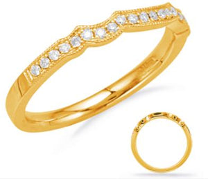 14K yellow gold Diamond Wedding Band