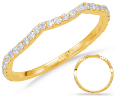 14K yellow gold Diamond Wedding Band