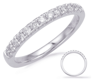 14K Diamond Wedding Band