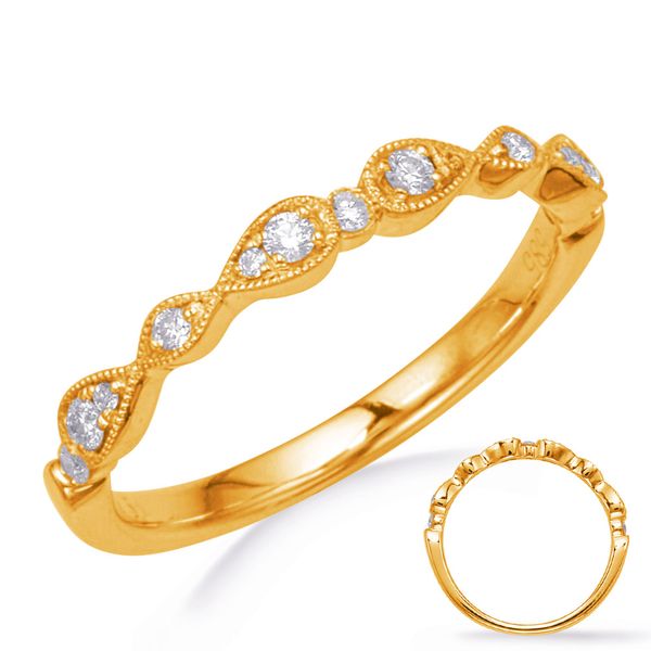 14K yellow gold Diamond Wedding Band