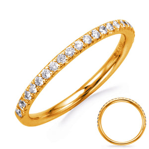 14K yellow gold Diamond Wedding Band