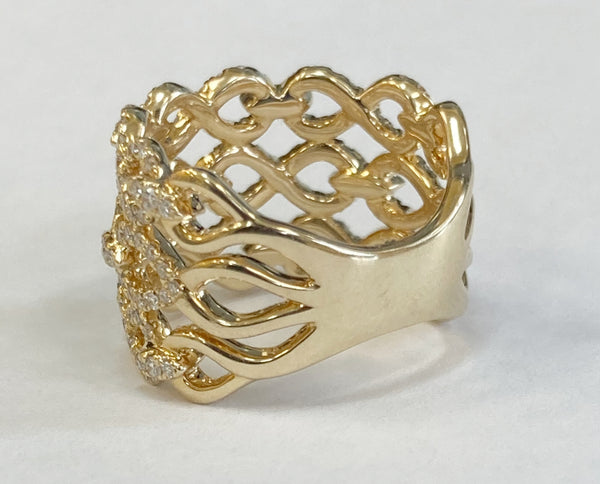 14KYG 1.00TW Diamond Fashion Ring