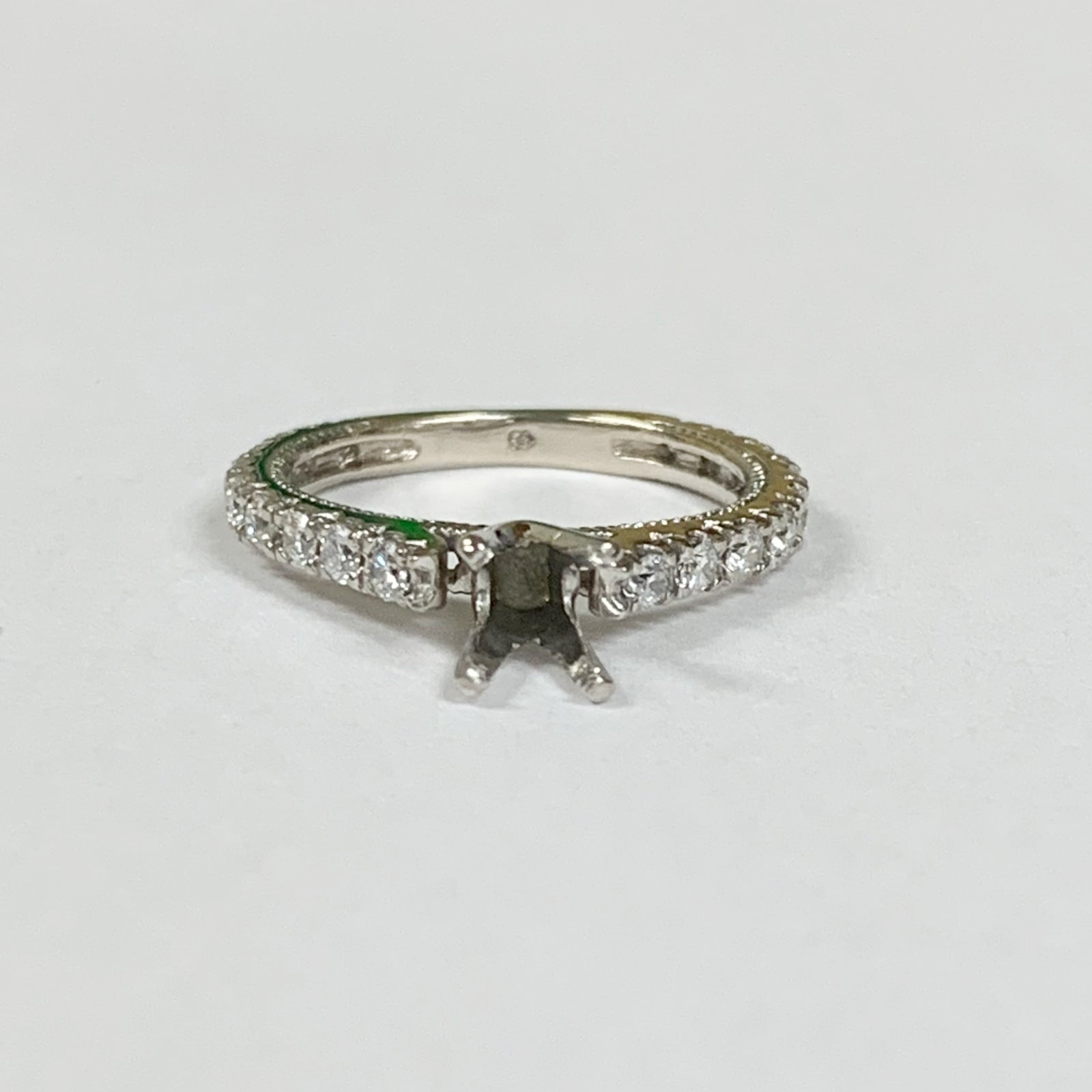 14KWG Diamond Semi-Mount Engagement Ring