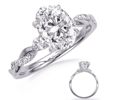 14K Diamond Semi-Mount Engagement Ring