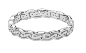 Sterling Silver Eternity Knot 'Tay' Ring