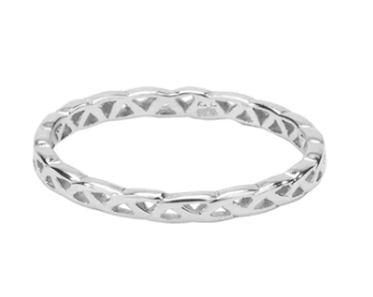 Sterling Silver Weave Knot 'Tulla' Ring